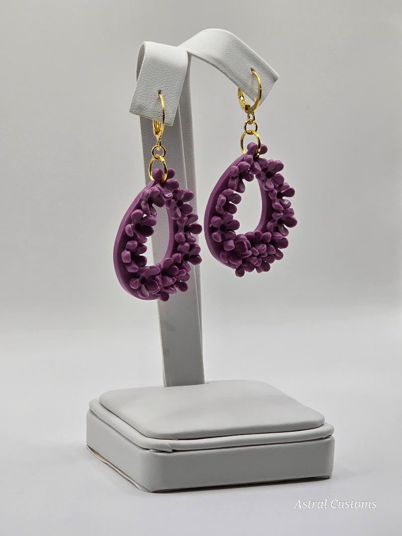 Moonlight Lavender Hoops