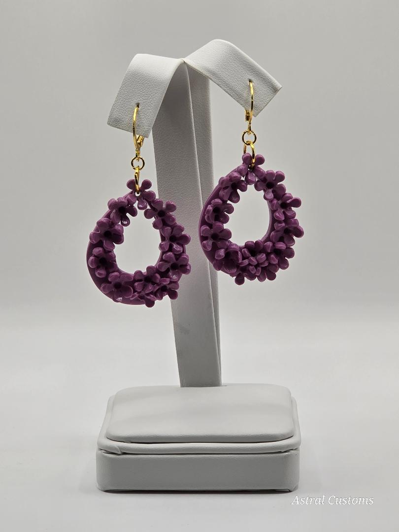 Moonlight Lavender Hoops