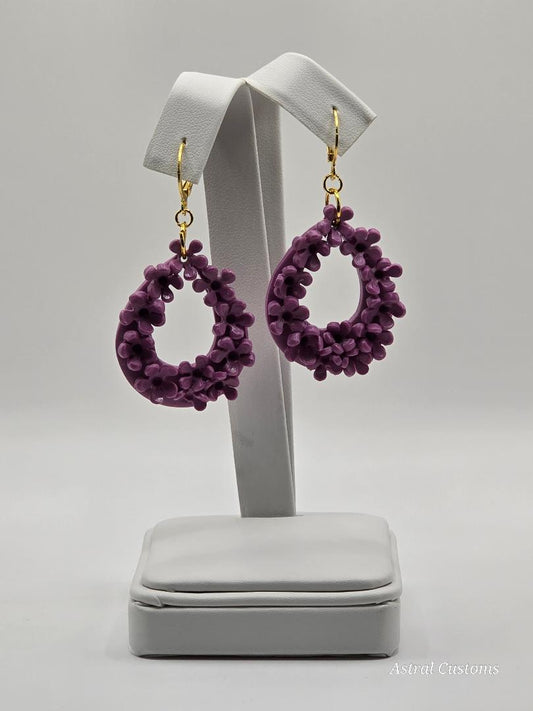 Moonlight Lavender Hoops