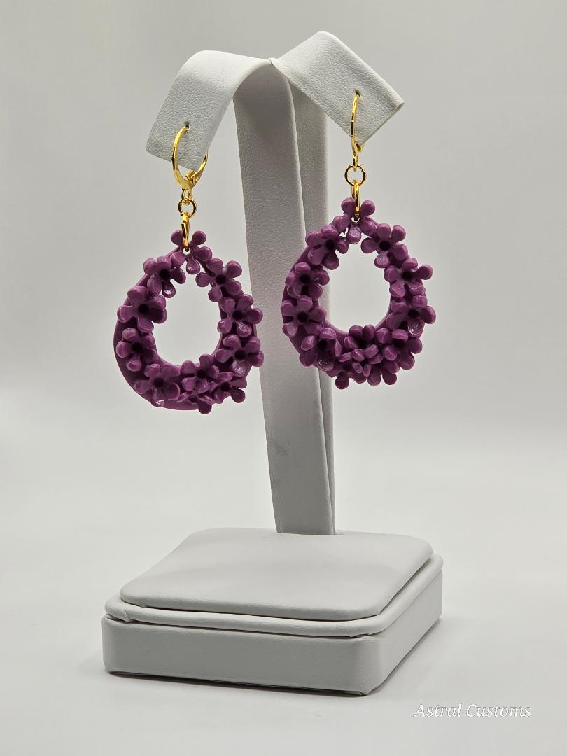 Moonlight Lavender Hoops