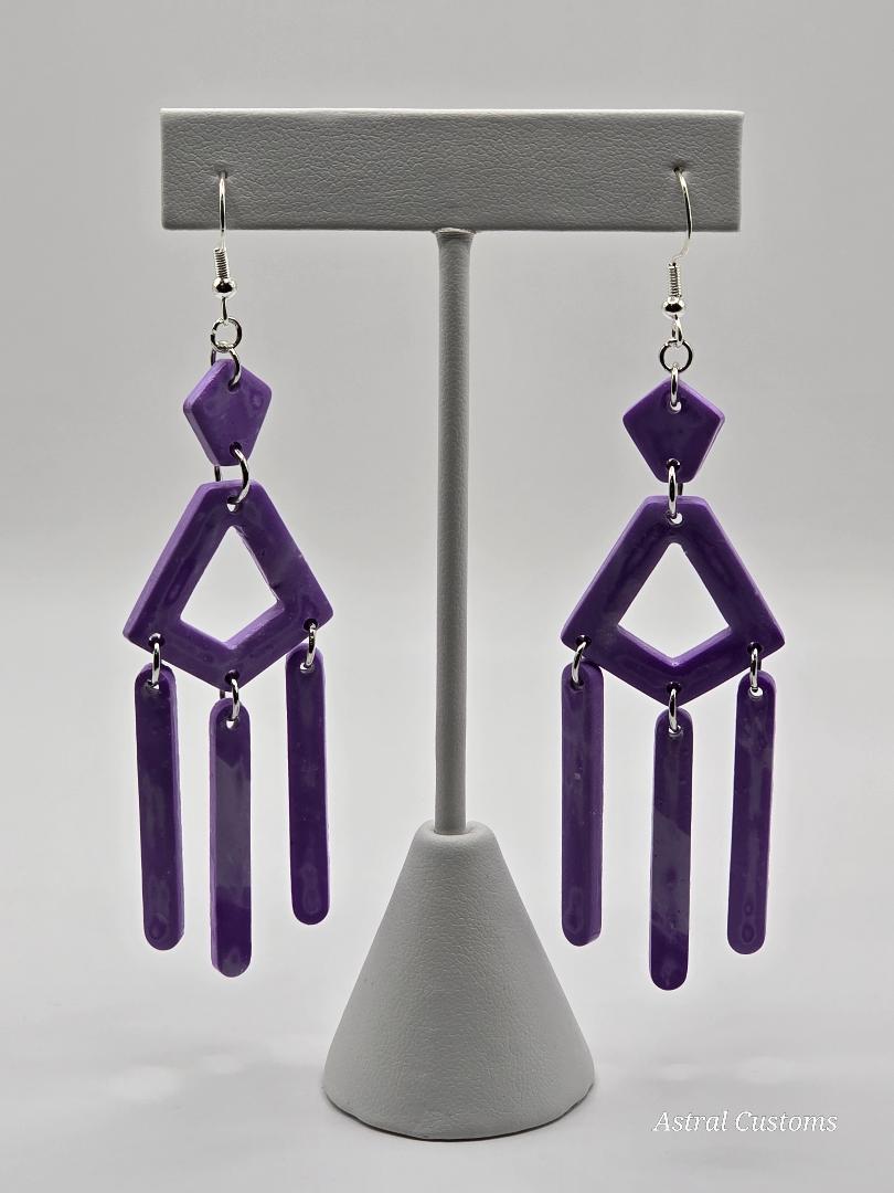 Pentagon Drop Earrings